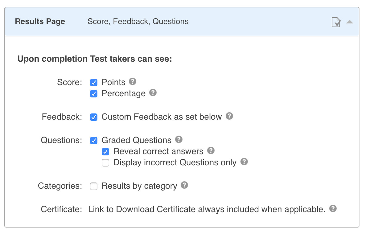 ClassMarker Quiz Maker