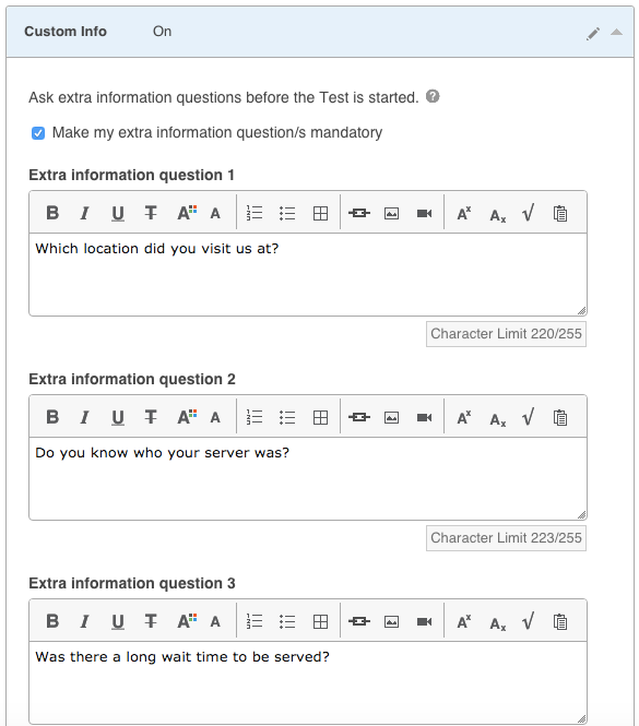 Custom Survey